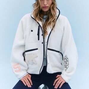 NWT Free People Hit the Slopes Fleece Jacket